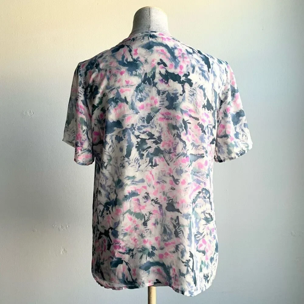 LAST CHANCE‎ Madewell Broadway & Broome Silk Sheer Printed Top